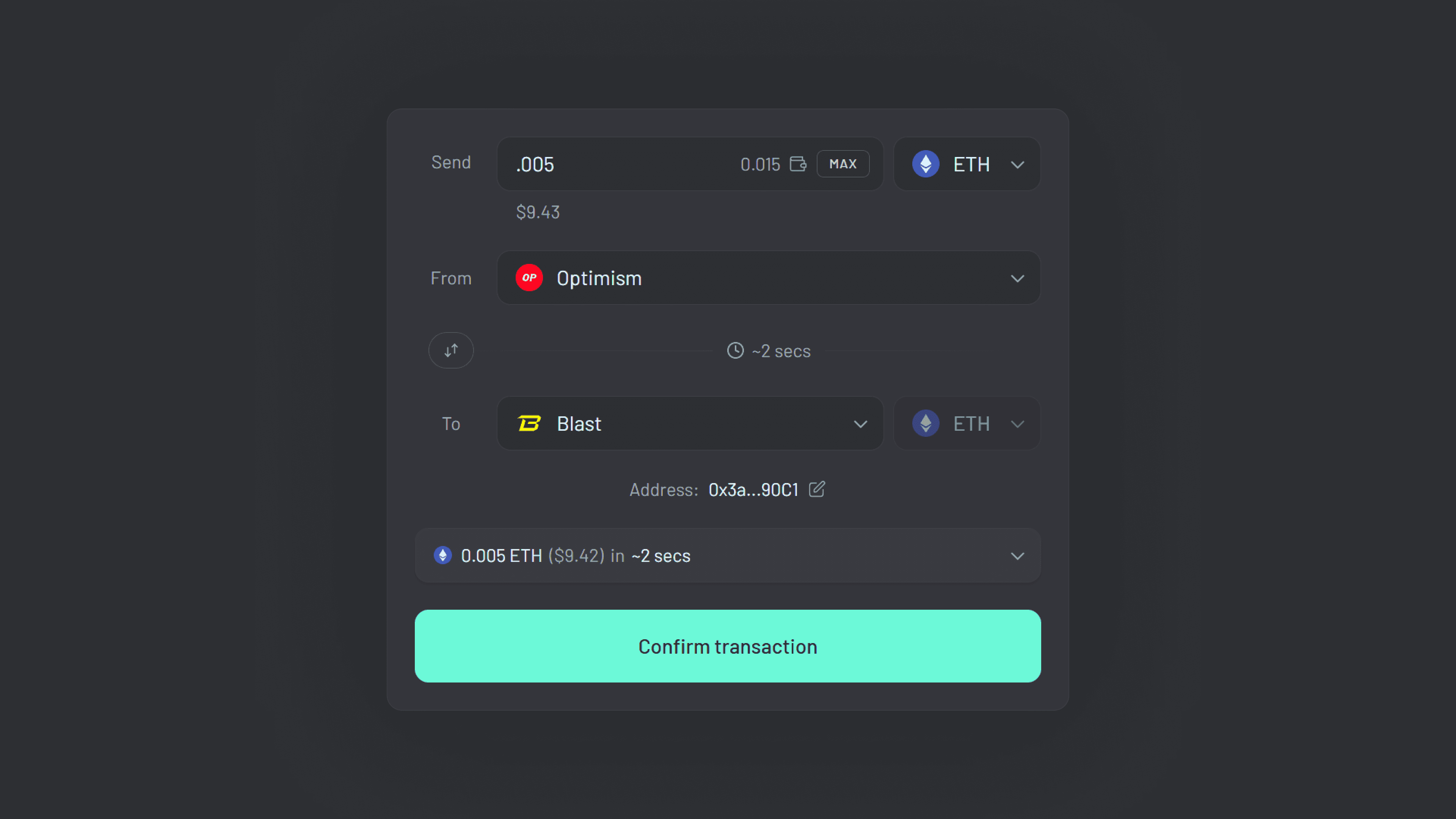 Blast Bridge (Graphic 6) Step 3: Confirm and send.