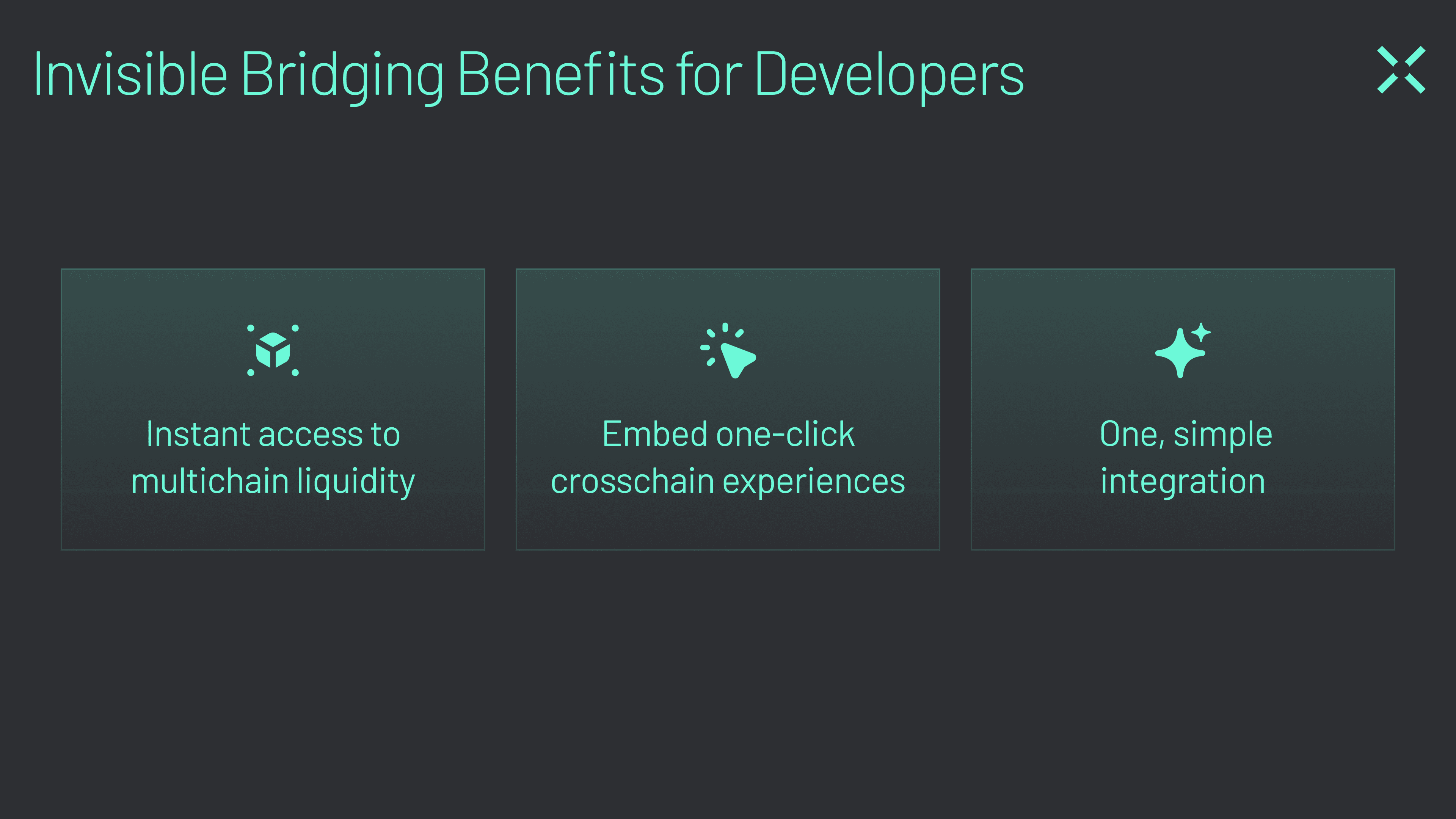 The Invisible Bridge (Graphic 3) Enjoy multiple benefits from integrating invisible bridging into your applications.